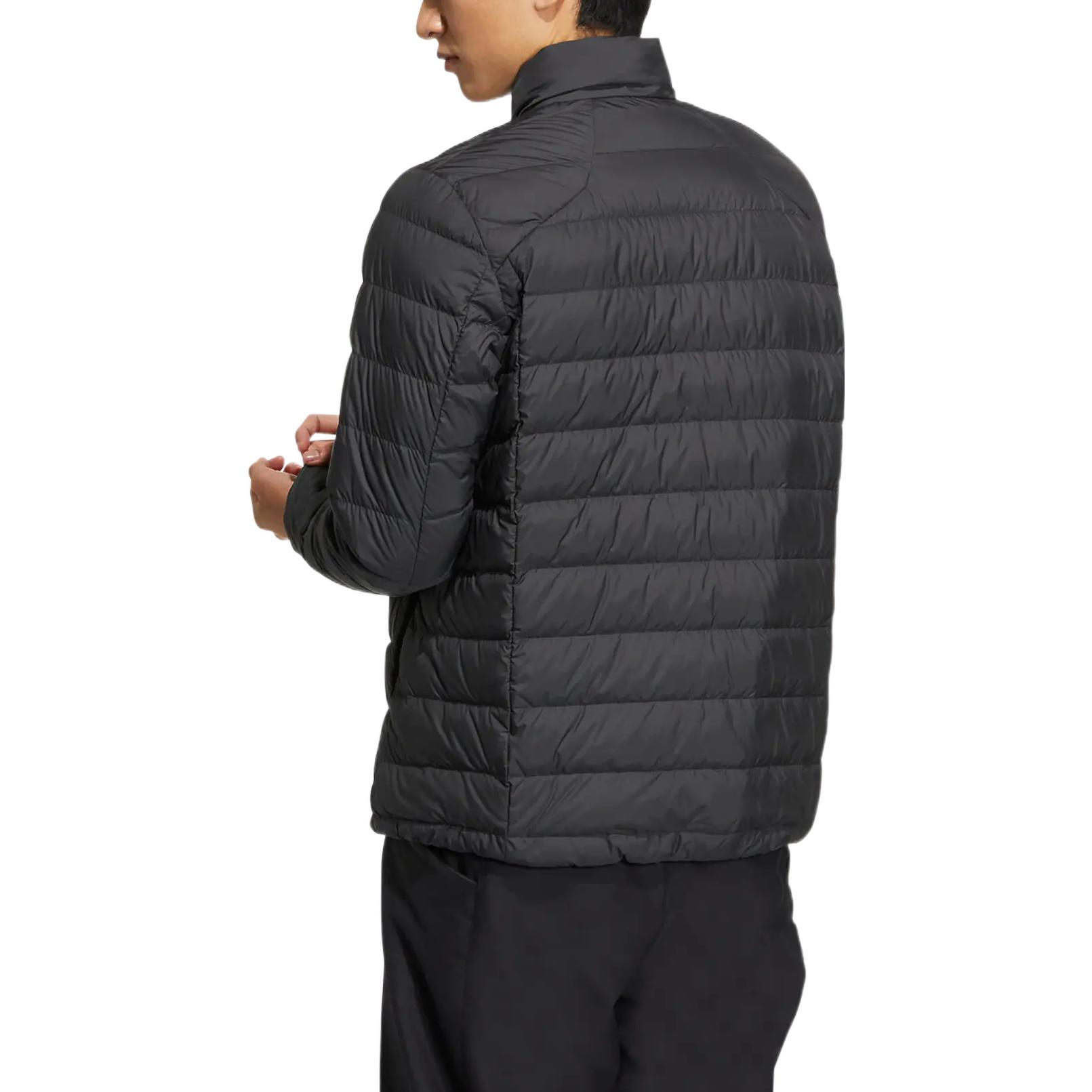 Shop adidas  Outdoor Quilted Lightweight Logo Print Zip Jacket - Black HG5764