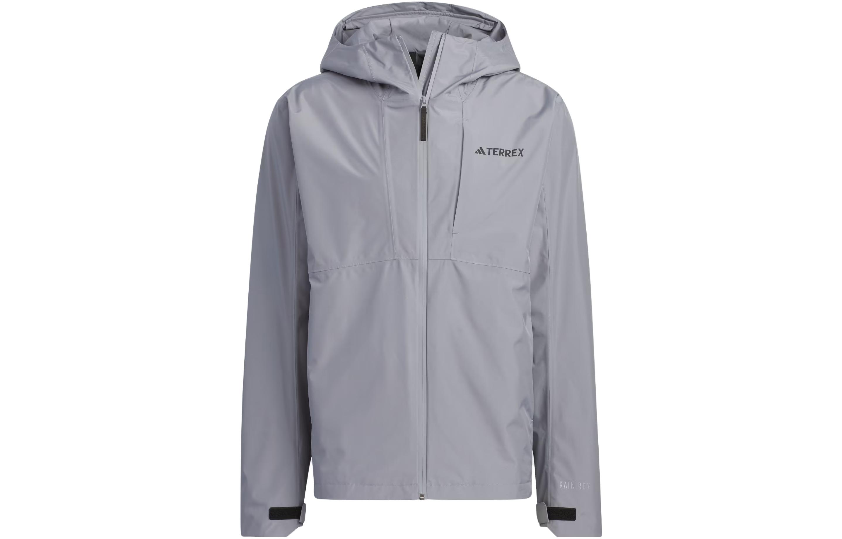 Order adidas 戶外防水防風透氣外套 淺灰色 IU2670