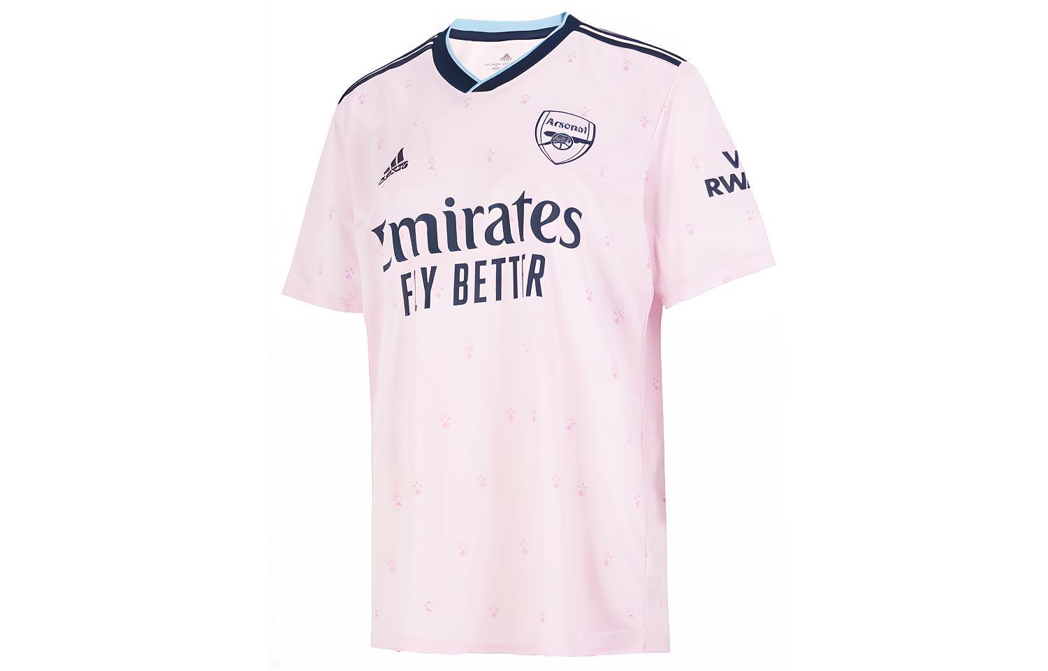 adidas  Pink Logo Short Sleeve Training Football Jersey HF0709