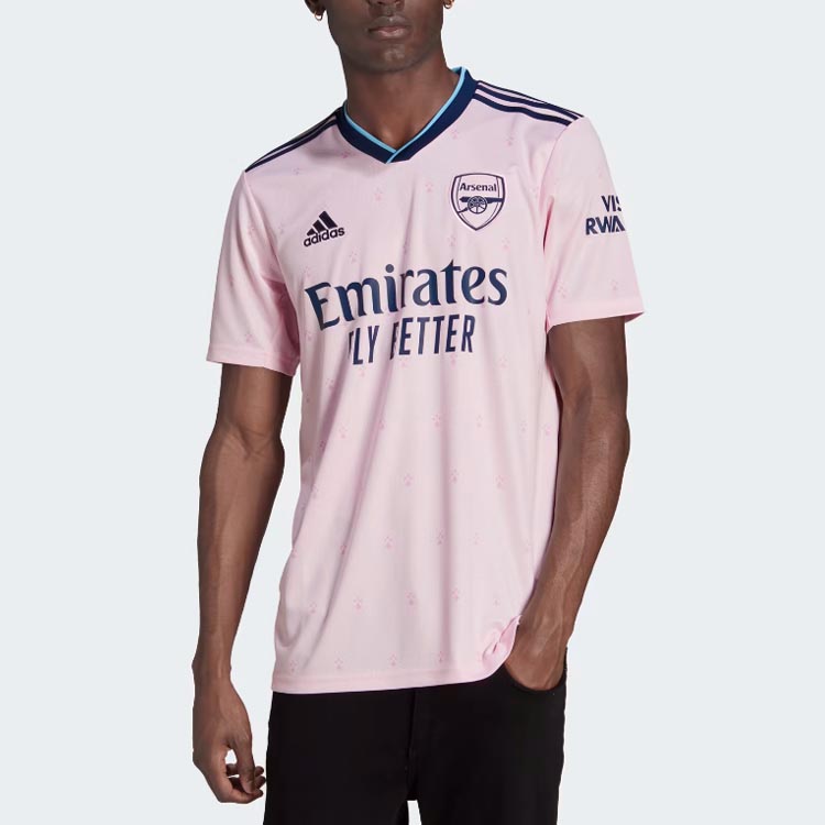 Sizing adidas 粉色標誌短袖足球訓練球衣 HF0709