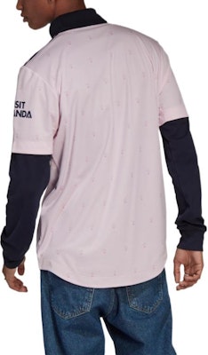 アディダス ピンク レトロ ロゴ プリント ドーパミン Vネック リブ 半袖Tシャツ HF0710 Purchase アディダス ピンク レトロ ロゴ プリント ドーパミン Vネック リブ 半袖Tシャツ HF0710