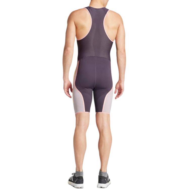 Lookbook 阿迪达斯黑色快干压缩运动连体衣 IN1131