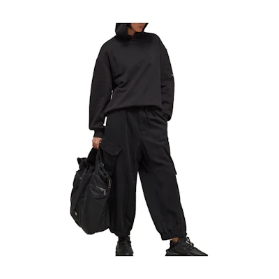 adidas Relaxed Fit Solid Color Joggers Black H63086