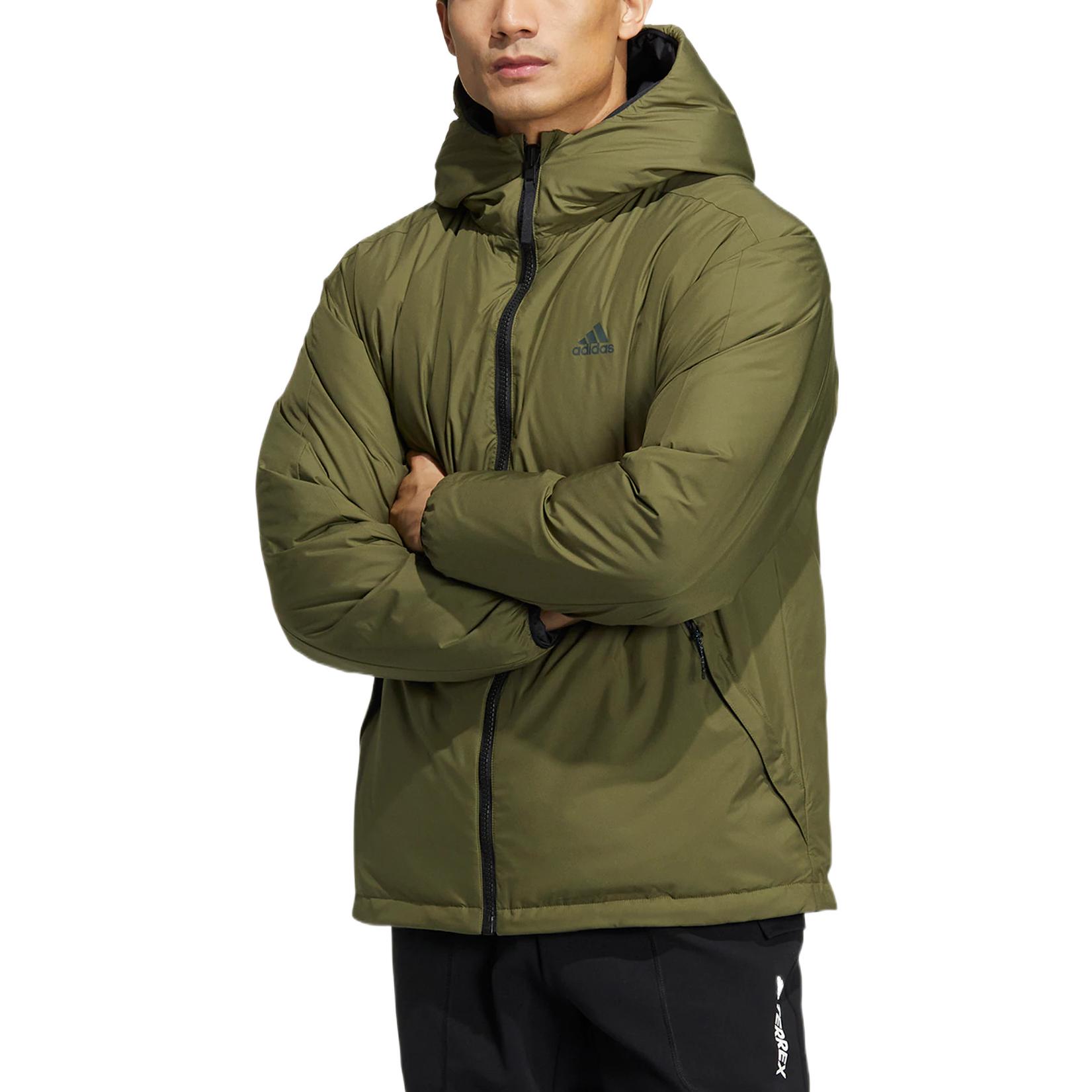 adidas  Reversible Down Jacket with Logo Print - Green HR5243 圖 6