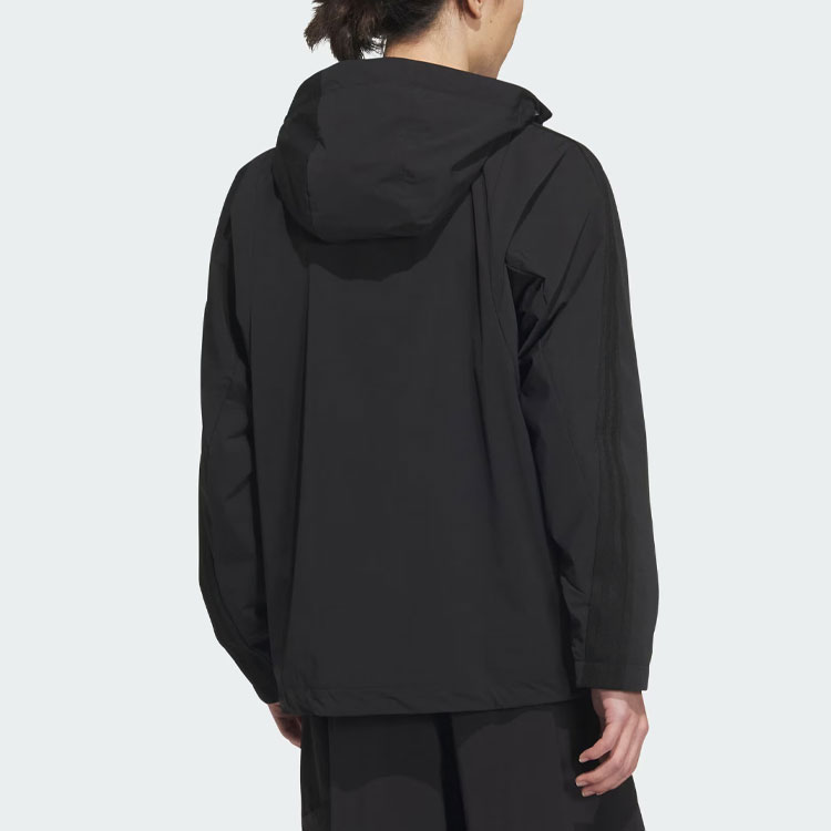 Shop adidas Solid Logo Fustl Hoodie Jaket Hitam Pakaian Olahraga Kasual. JE3682