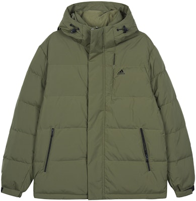 adidas Jaket Down Hijau Zaitun Solid Berhoodie - Kasual dan Hangat. IW0781 Order adidas Jaket Down Hijau Zaitun Solid Berhoodie - Kasual dan Hangat. IW0781