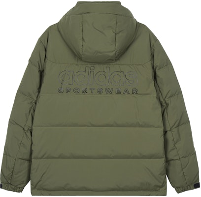 adidas Jaket Down Hijau Zaitun Solid Berhoodie - Kasual dan Hangat. IW0781 Lookbook adidas Jaket Down Hijau Zaitun Solid Berhoodie - Kasual dan Hangat. IW0781