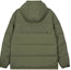 Lookbook 아디다스 솔리드 올리브 그린 후드 다운 재킷 - 캐주얼하고 따뜻한 스타일. IW0781