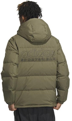 adidas Jaket Down Hijau Zaitun Solid Berhoodie - Kasual dan Hangat. IW0781 Purchase adidas Jaket Down Hijau Zaitun Solid Berhoodie - Kasual dan Hangat. IW0781