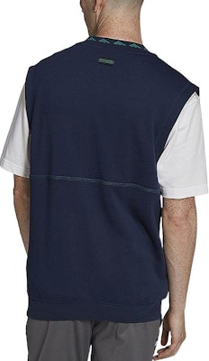 adidas Rompi Tanpa Lengan V-Neck Solid - Biru HG8092 Shop adidas Rompi Tanpa Lengan V-Neck Solid - Biru HG8092