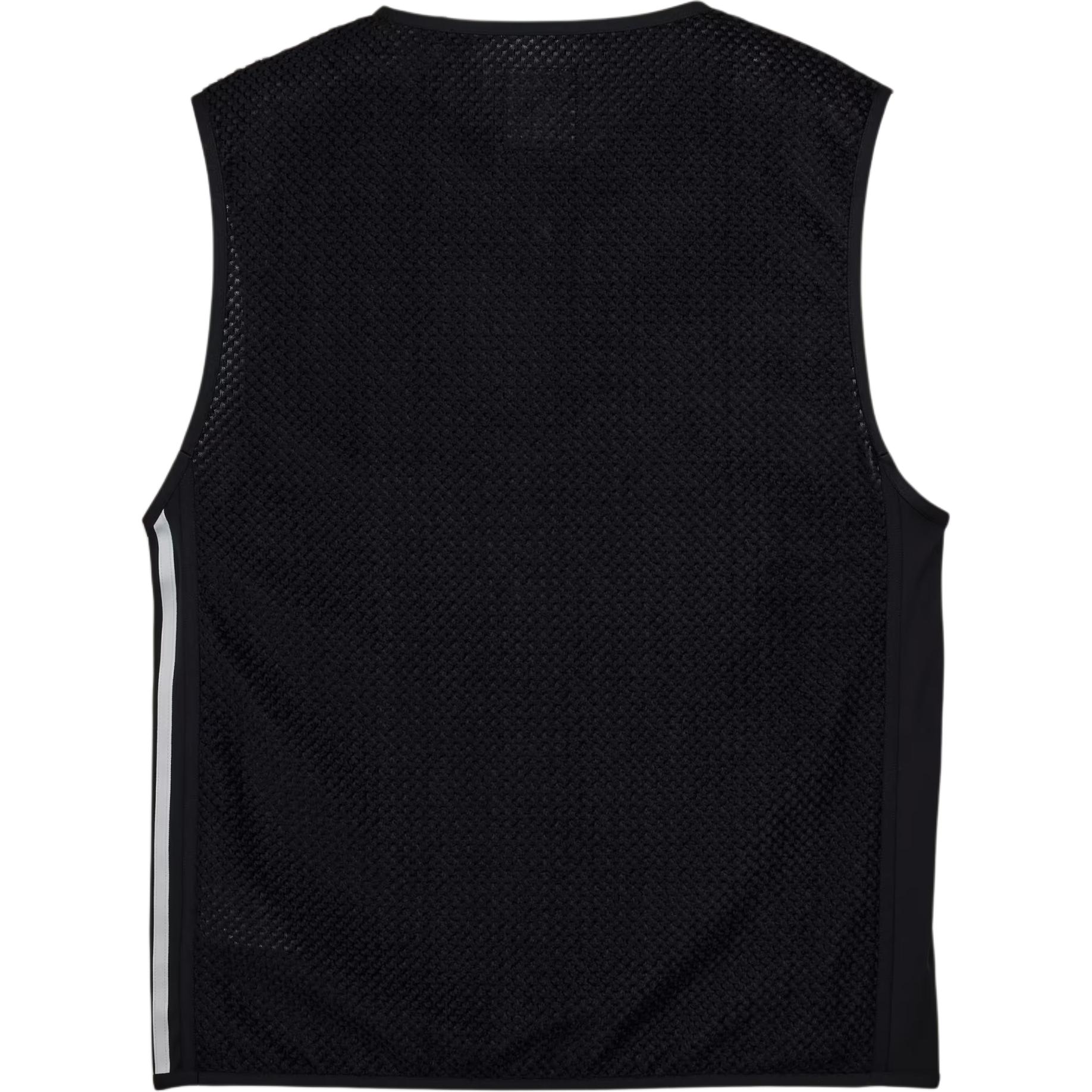 Lookbook adidas 條紋無袖圓領背心 黑色 IW7501