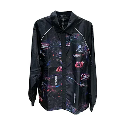 adidas Abstract Logo Print Raglan Long Sleeve Jacket Men’s Black IA6868