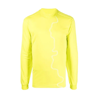 adidas Abstract Pattern Long-Sleeve Sweatshirt Yellow - H58036