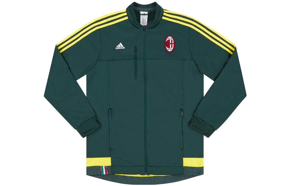 adidas AC Milan Green 3-Stripes Track Jacket Long Sleeve 855543