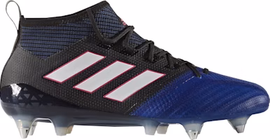 adidas Ace 17.1 Primeknit SG Boot Black Blue BA9820 adidas Ace 17.1 Primeknit SG Boot Black Blue BA9820