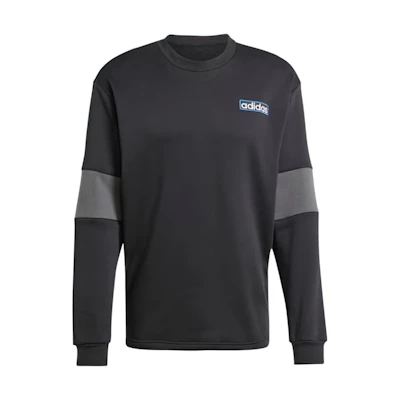 adidas Adibreak Crew Sweatshirt Relaxed Fit Black Pullover IY4853