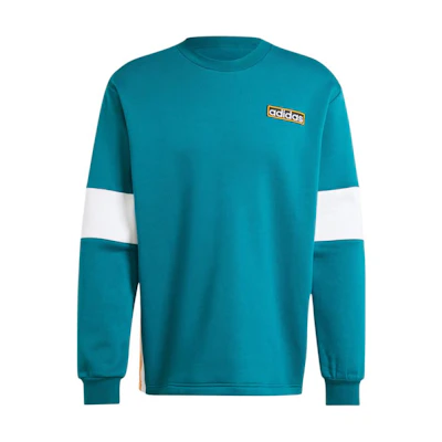 adidas ADIBREAK Loose Fit Pullover Crewneck Sweatshirt in Traditional Teal IW5813