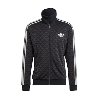 adidas Adicolor 70s Monogram Retro Track Jacket Black Mens IP6982
