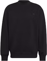 adidas ADICOLOR Black Pullover Sweatshirt with Solid Logo Print HK2938 adidas ADICOLOR Black Pullover Sweatshirt with Solid Logo Print HK2938
