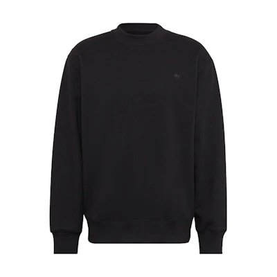 adidas ADICOLOR Black Pullover Sweatshirt with Solid Logo Print HK2938