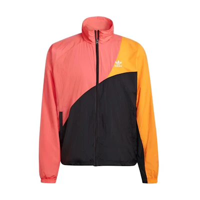 adidas Adicolor Block Track Retro Logo Jacket Orange Men’s HC4500