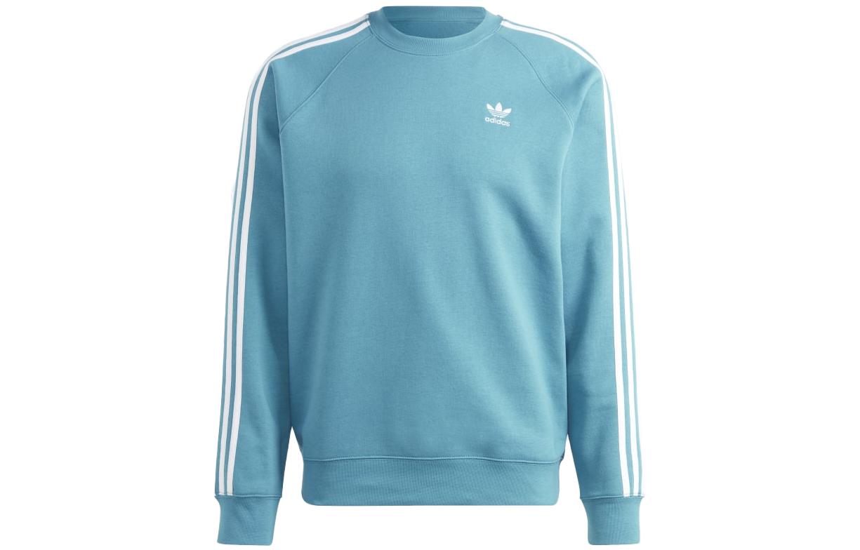 adidas ADICOLOR Blue Logo Crewneck Sweatshirt with 3-Stripes Design II5762