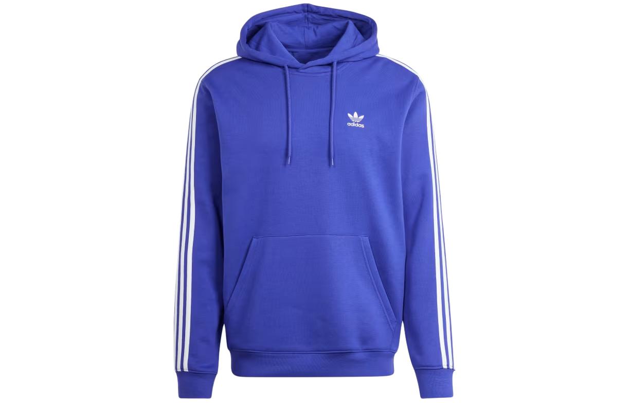adidas Adicolor Classics 3-Stripes Hoodie Purple Long Sleeve Pullover IR9871