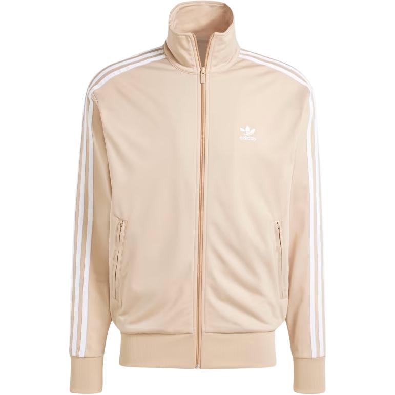 adidas Adicolor Classics Firebird Beige Logo Track Jacket Mens Retro Style IY9888