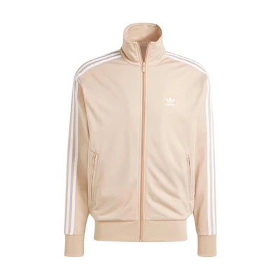 adidas Adicolor Classics Firebird Beige Logo Track Jacket Mens Retro Style IY9888