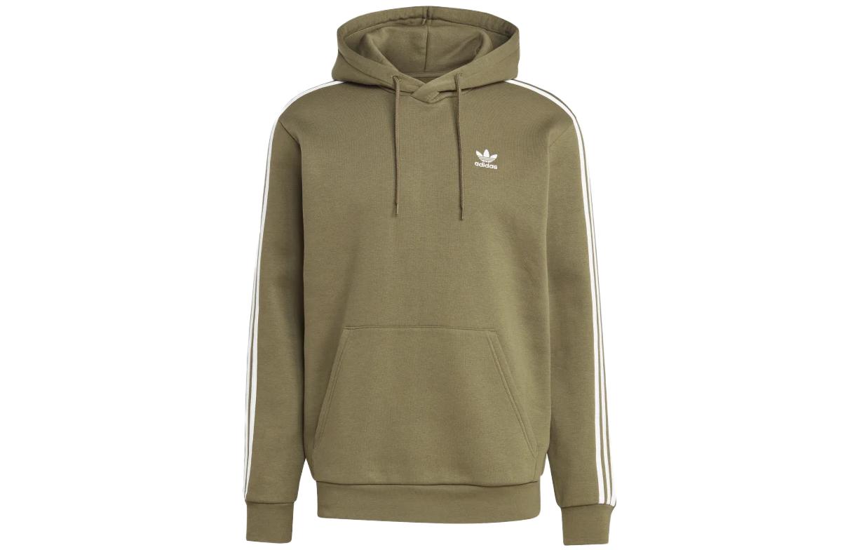 adidas Adicolor Classics Olive Green Logo Hoodie IB1415