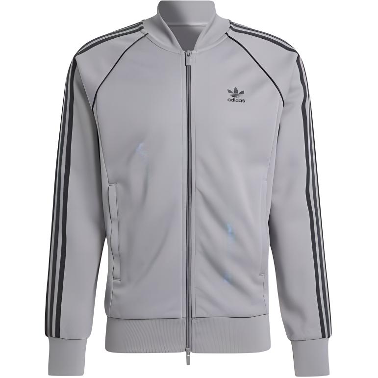 adidas Adicolor Classics SST Grey Zip Jacket - Soft, Breathable & Comfortable IT7141
