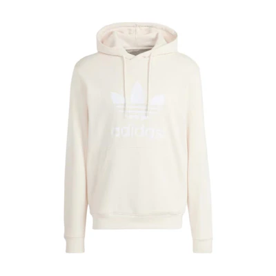 adidas ADICOLOR Classics Trefoil Hoodie White Pullover Sweatshirt IM9408