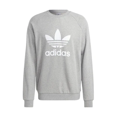 adidas Adicolor Classics Trefoil Logo Pullover Retro Sweatshirt Grey () IA4857