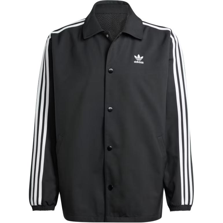adidas ADICOLOR Colorblock Striped Loose Fit Long Sleeve Jacket Black IZ1831
