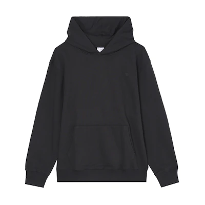 adidas ADICOLOR CONTEMPO Black Hoodie with Embroidered Trefoil Logo for Men HK2937