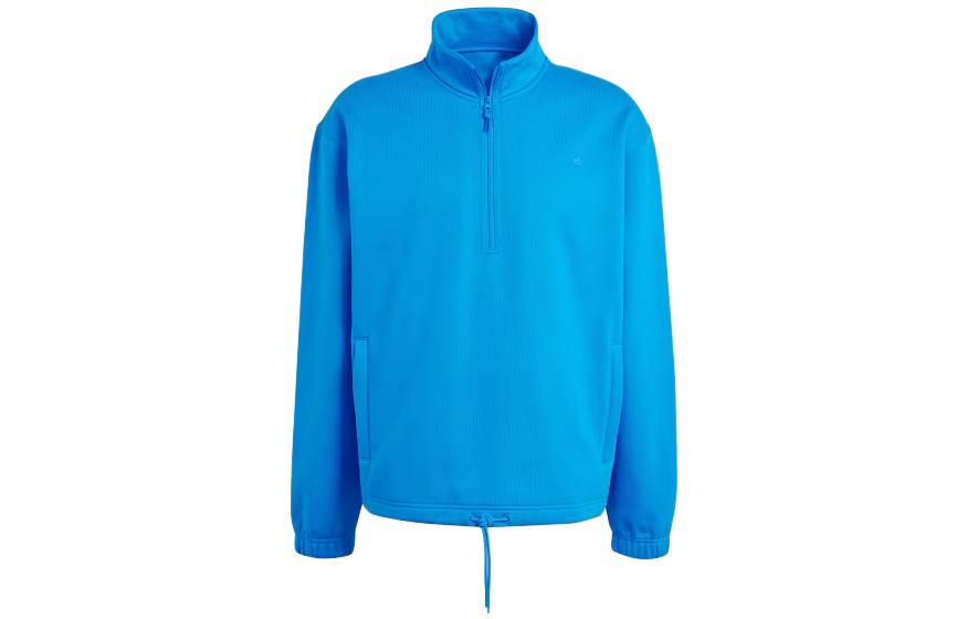 adidas Adicolor Contempo Half-Zip Crew Sweatshirt Blue Pullover IM4395