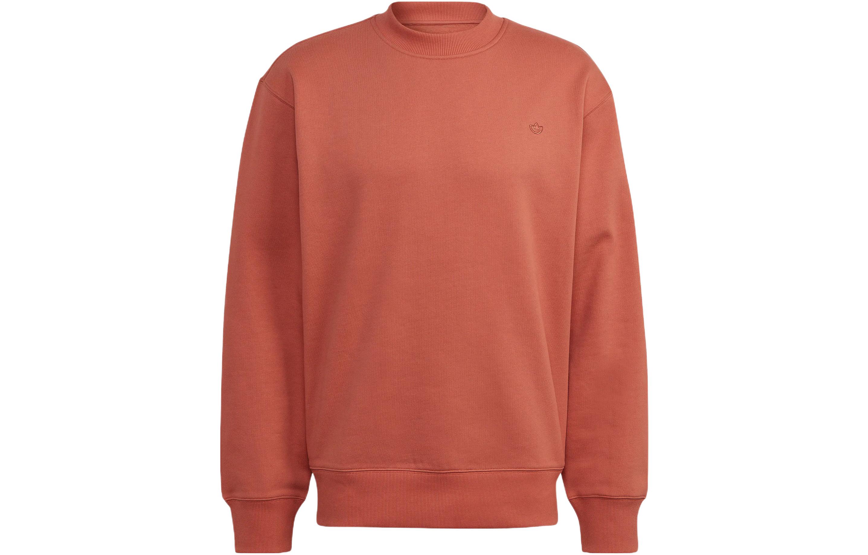 adidas ADICOLOR CONTEMPO Red Pullover Sweatshirt with Embroidered Logo (Men) HK0308