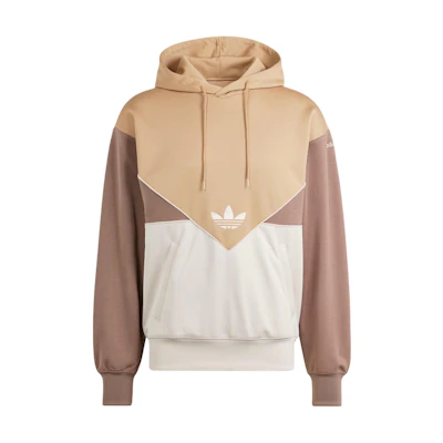 adidas Adicolor Cutline Hoodie Cardboard Yellow Logo Patchwork Pullover IU2369