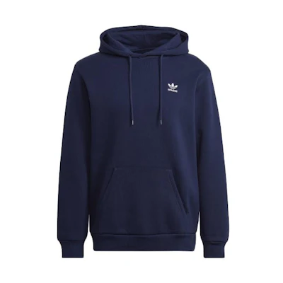 adidas Adicolor Essentials Trefoil Hoodie Night Indigo Pullover Sweatshirt HK0094