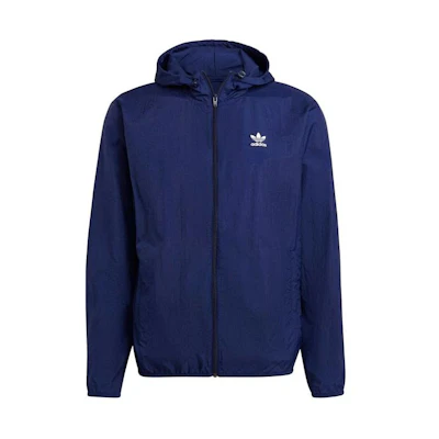 adidas Adicolor Essentials Trefoil Logo Blue Hoodie Jacket H34686