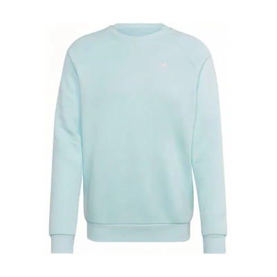 adidas Adicolor Essentials Trefoil Logo Crewneck Sweatshirt Light Blue Mens HJ7990