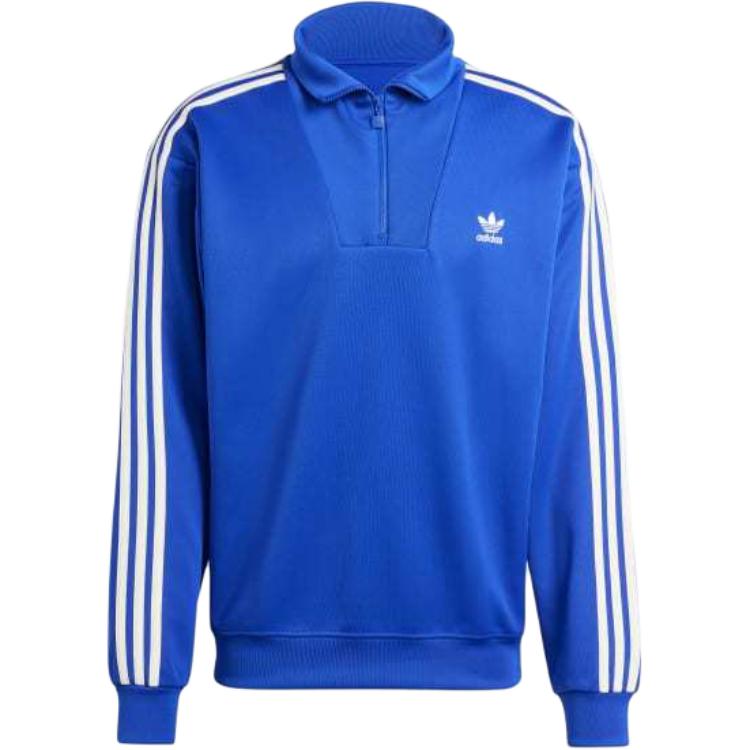 adidas Adicolor Funnel Neck Track Top Semi-Transparent Blue Pullover IX5216