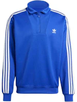 adidas Adicolor Funnel Neck Track Top Semi-Transparent Blue Pullover IX5216 adidas Adicolor Funnel Neck Track Top Semi-Transparent Blue Pullover IX5216