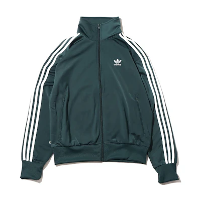 adidas ADICOLOR Green Retro Track Jacket with Logo Print Stripes HL9340