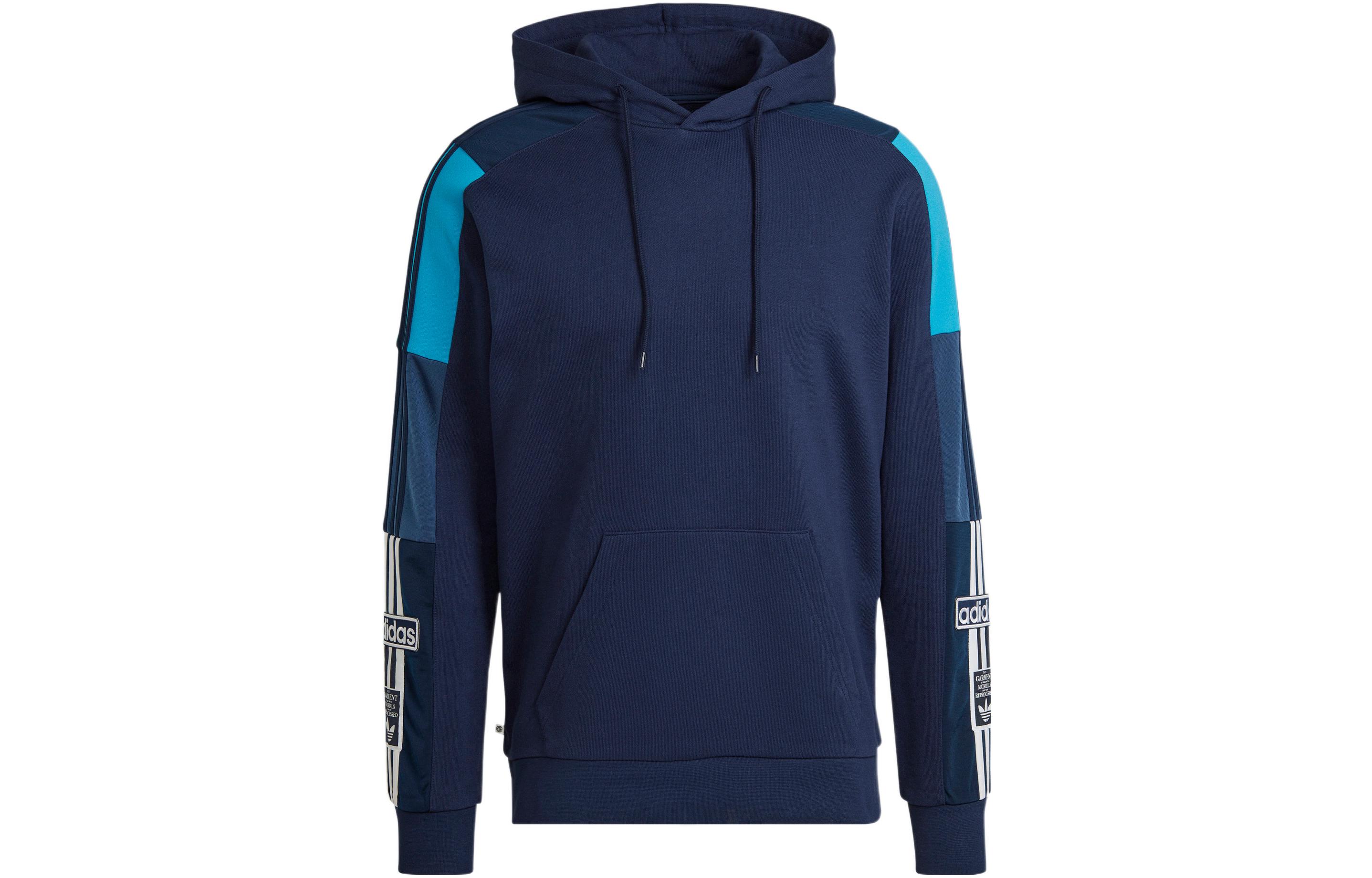 adidas ADICOLOR Hoodie FW22 Blue Classic 3-Stripes Pullover Sweater HK7478