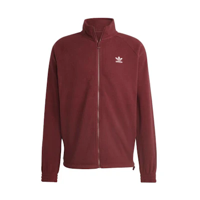 adidas ADICOLOR Jacket Shadow Red with Logo Print and Stand Collar HR3347