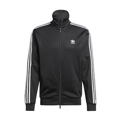adidas ADICOLOR Logo Print Track Jacket Black Long Sleeve Full-Zip IY8077