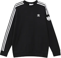 adidas Adicolor Originals Black Logo Sweatshirt with 3-Stripes Design GN3545 adidas Adicolor Originals Black Logo Sweatshirt with 3-Stripes Design GN3545