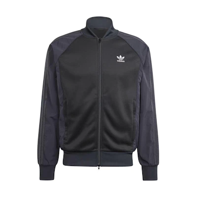 adidas ADICOLOR RE-PRO SST Logo Zip Long Sleeve Jacket - Black II5777