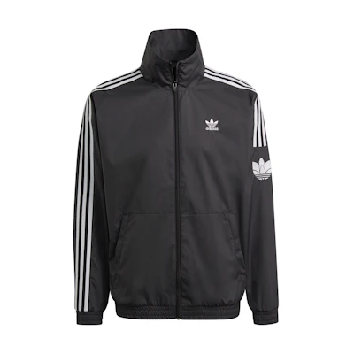 adidas ADICOLOR Retro Logo Striped Track Jacket Black Unisex Outdoor Sportswear JM2716